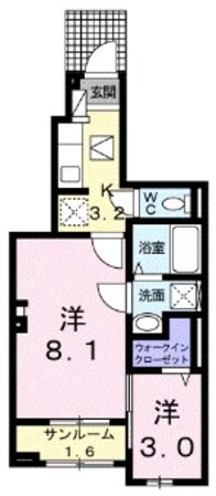 手柄駅 徒歩29分 1階の物件間取画像